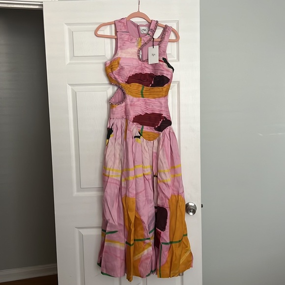 AJE JOLIE ABSTRACT DRESS - XS - Picture 5 of 6